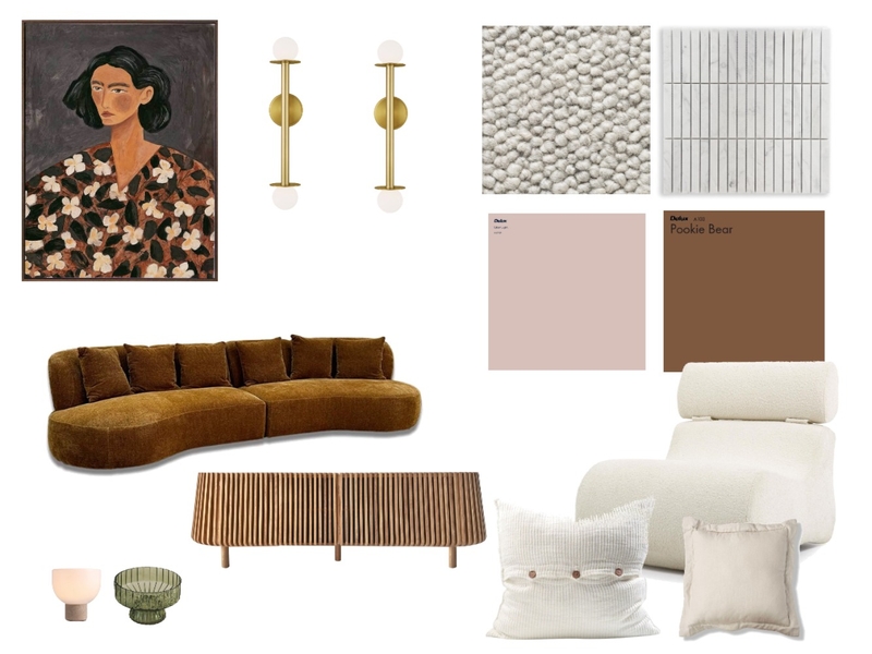 Living Room Retro Mood Board by Studio Lili on Style Sourcebook