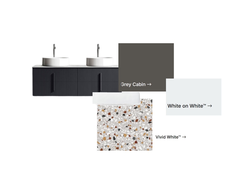 Carnarvon St Ensuite Bathroom Materials Board Mood Board by botany75 on Style Sourcebook