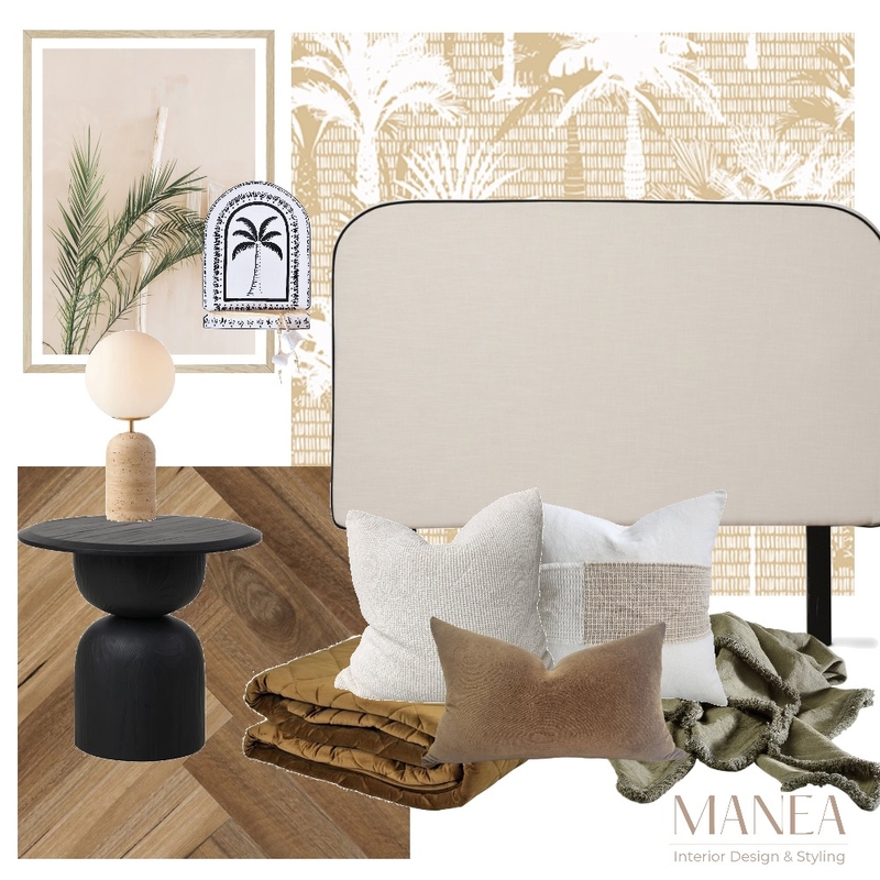 Contemporary Tropical Bedroom Mood Board by Manea Interior Design & Styling on Style Sourcebook