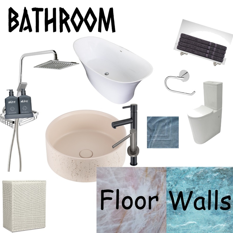 Bathroom Mood Board by tessa.reddrop@lindisfarne.nsw.edu.au on Style Sourcebook