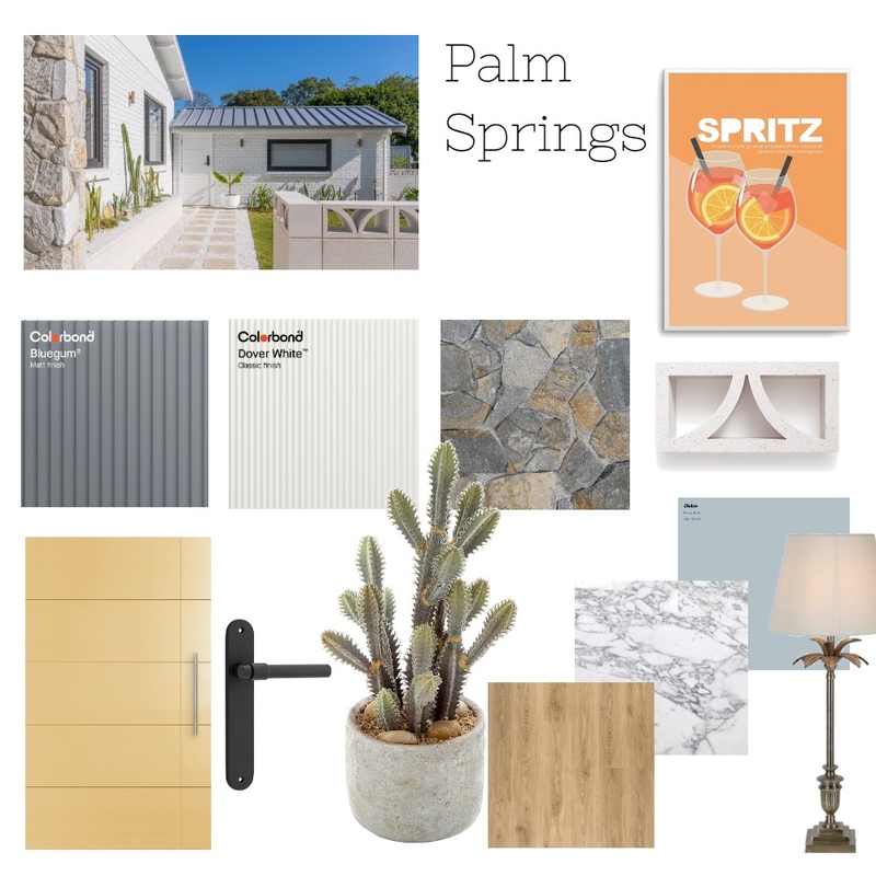 Palm Springs Mood Board by COLORBOND® steel on Style Sourcebook