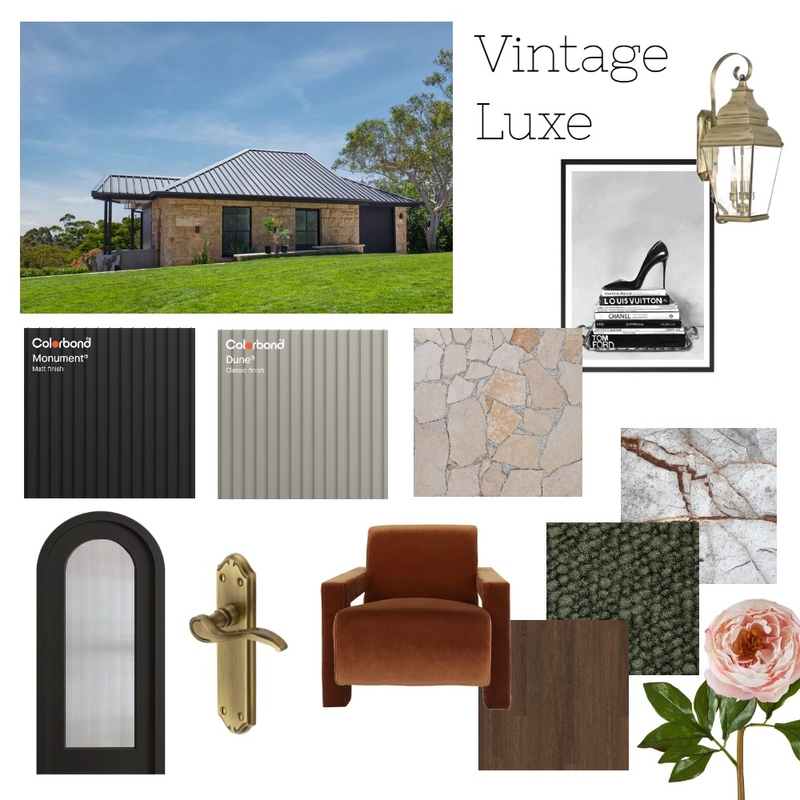 Vintage Luxe Mood Board by COLORBOND® steel on Style Sourcebook