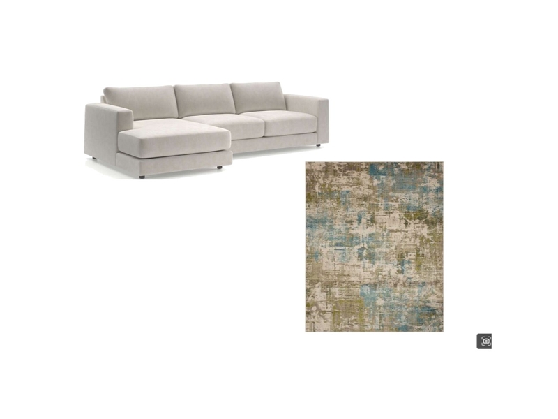 Living room with olive and lagoon blue rug living spaces Mood Board by NikkiNite on Style Sourcebook