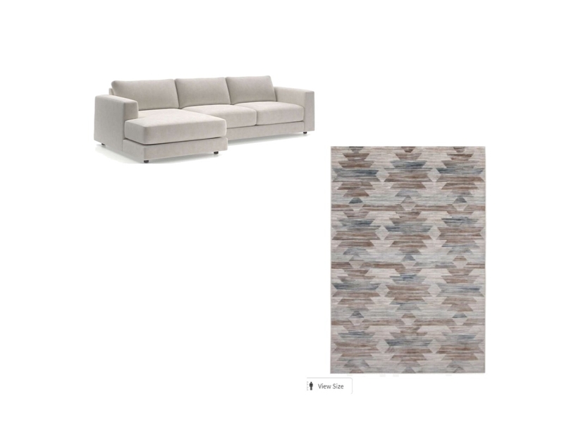 living room with sante fe faded blue rug living spaces Mood Board by NikkiNite on Style Sourcebook