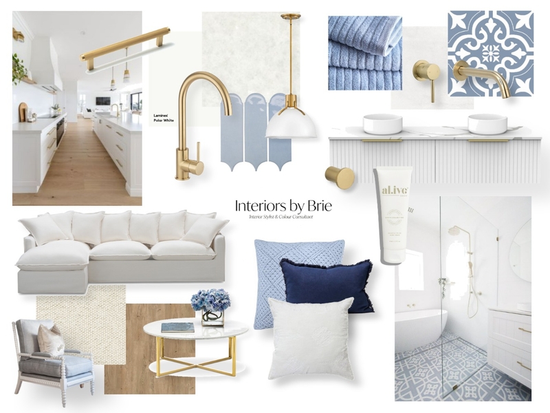 Hamptons Inspired Interior Mood Board by Interiors by Brie on Style Sourcebook