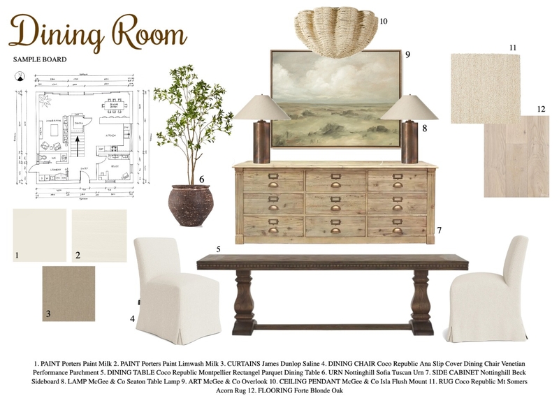 ASSIGNMENT 9 SAMPLE BOARD DINING ROOM Mood Board by Nataliebarnard on Style Sourcebook