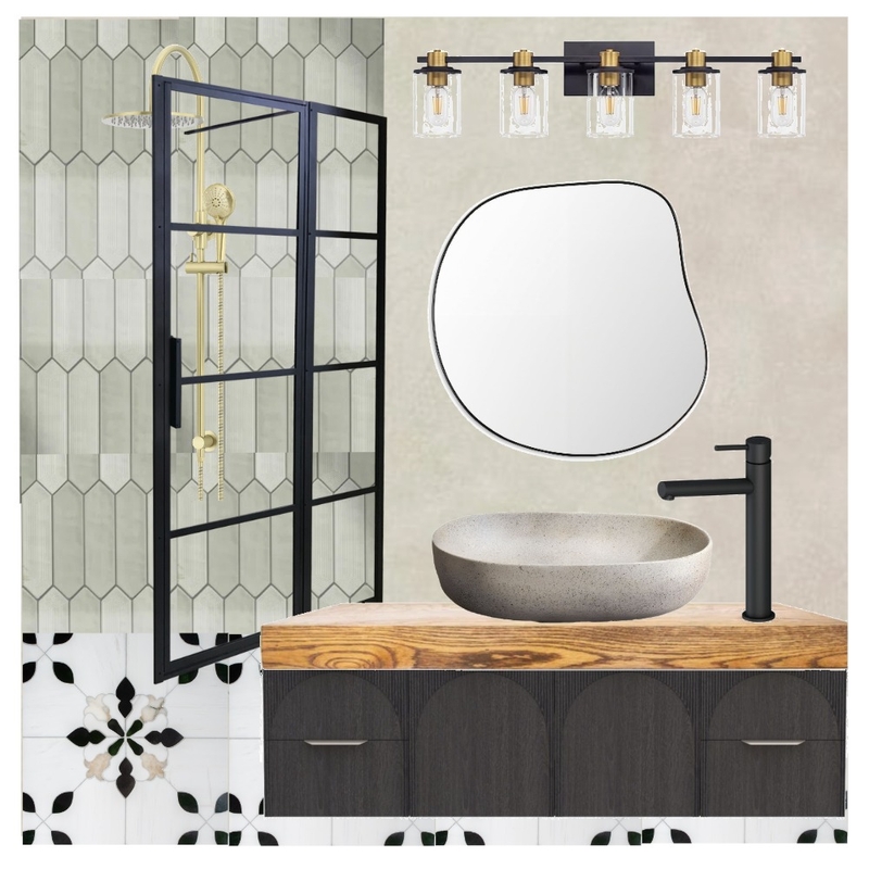 Mid Century Modern Bathroom Mood Board by Brianne.marie.gisele on Style Sourcebook