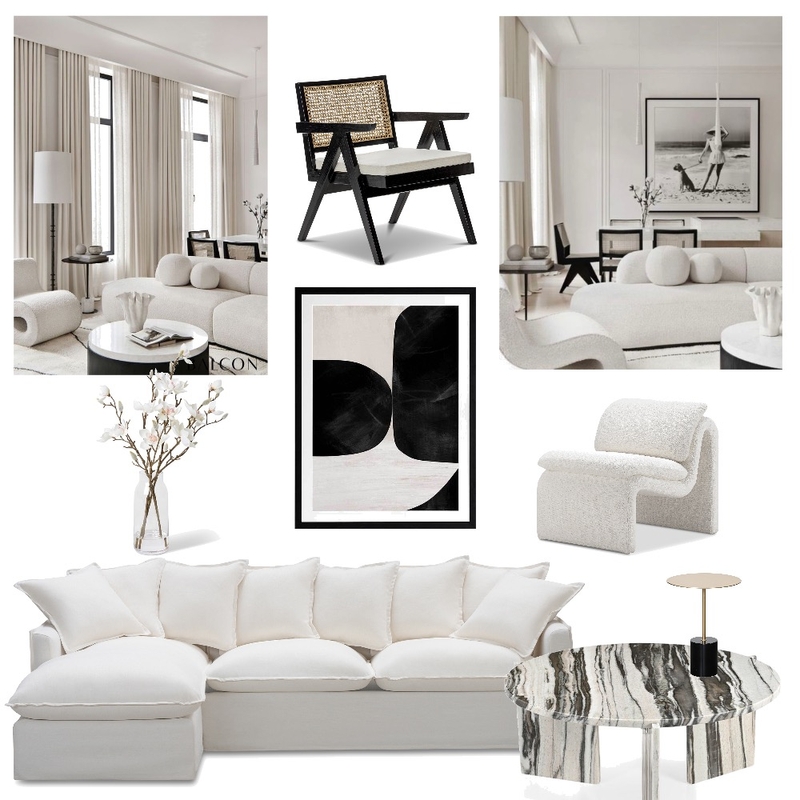 CONTEMPORARY LIVING SPACE Mood Board by chloewalker41@yahoo.com on Style Sourcebook