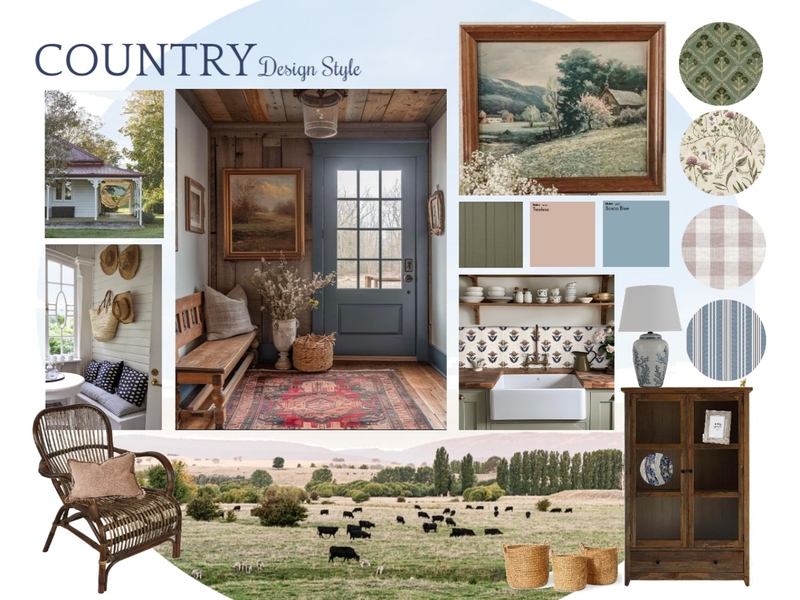 COUNTRY : Design Style Moodboard Mood Board by Ivy Miles Styles on Style Sourcebook