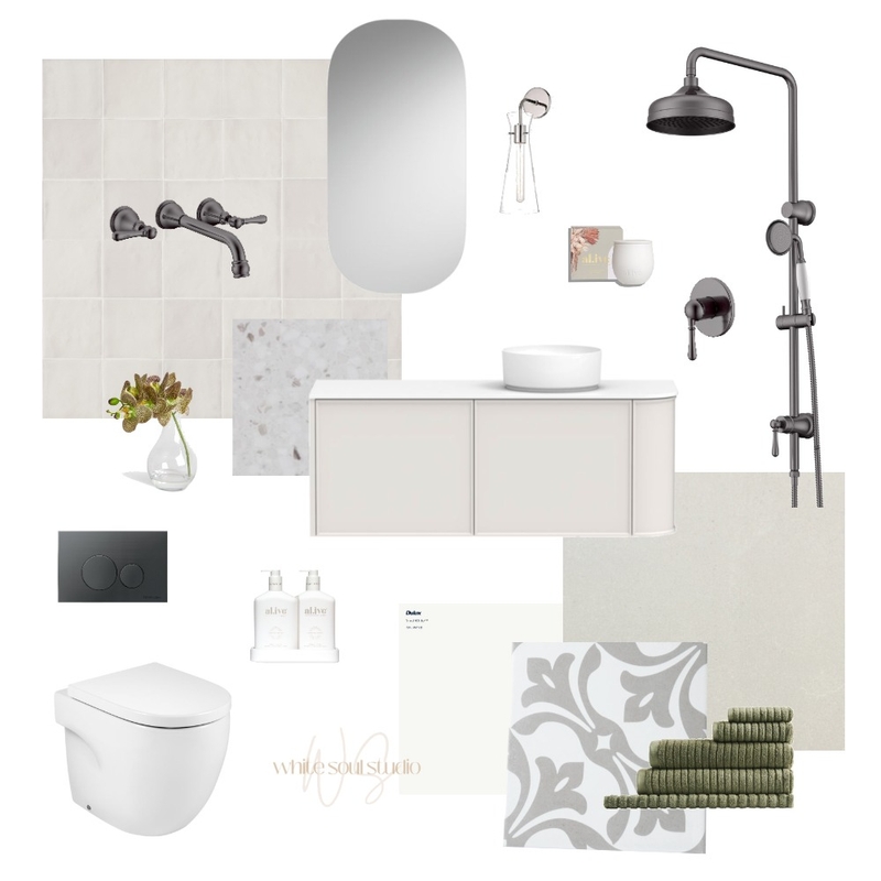 Guest Bathroom - Classic Contemporary Mood Board by White Soul Studio on Style Sourcebook