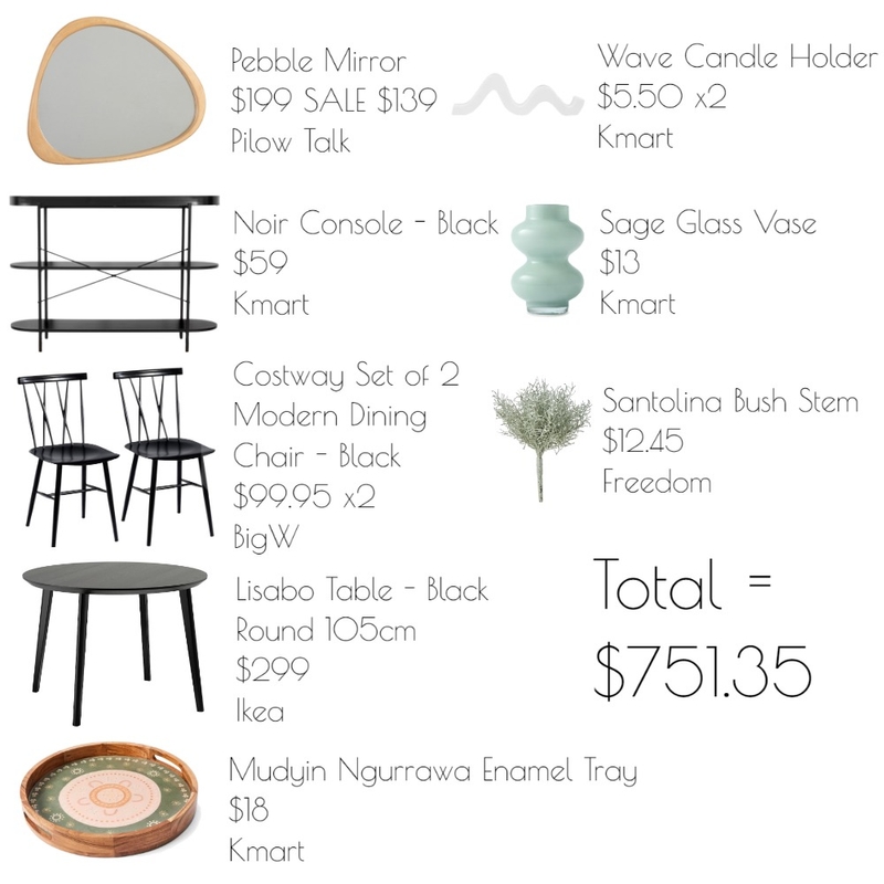 Emil Dining Room Prices Page 1 Mood Board by Katelyn Scanlan on Style Sourcebook