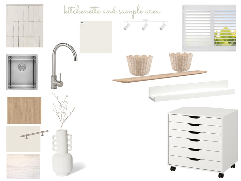 Kitchenette and Sample Area Mood Board by Kate Orchard on Style Sourcebook