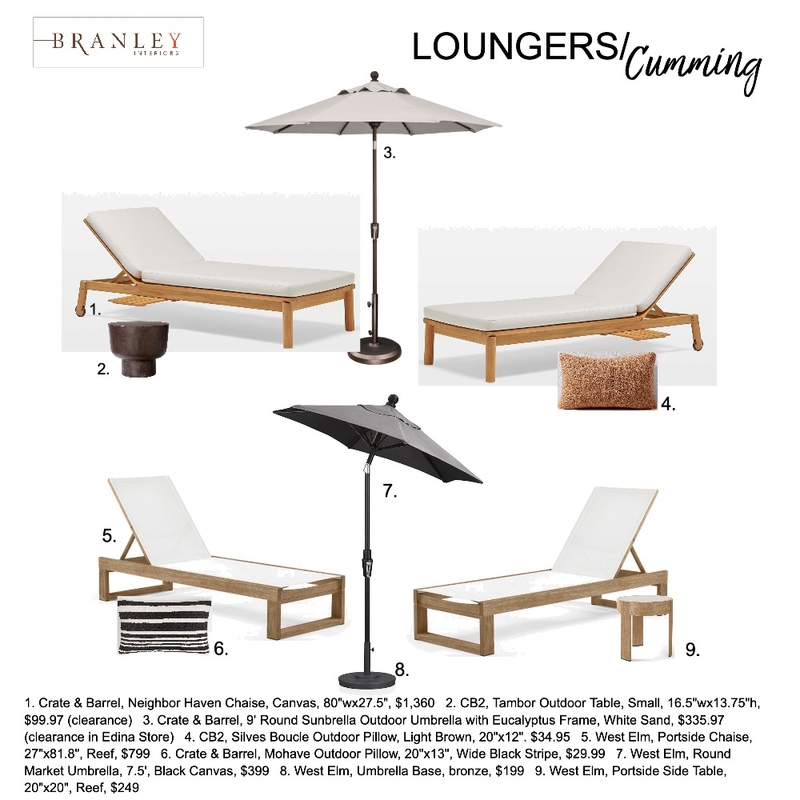 Chaise Loungers M Cumming Mood Board by Cindy S on Style Sourcebook