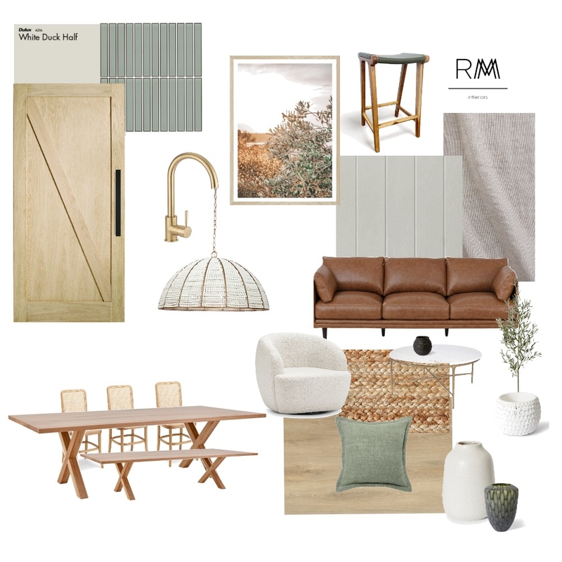 Modern Farmhouse Kitchen Living Dining Mood Board by RMM Interiors on Style Sourcebook