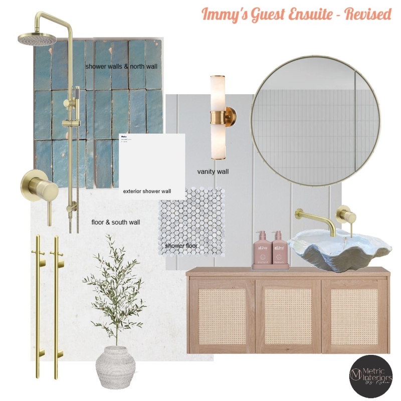 Immy's Guest Ensuite  - revised Mood Board by Metric Interiors By Kylie on Style Sourcebook