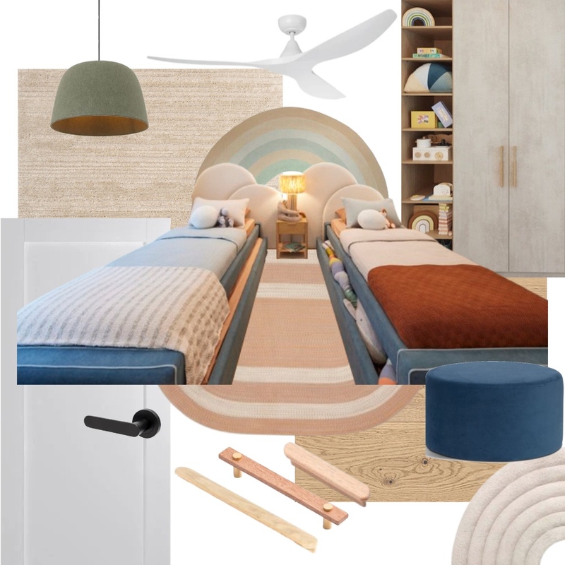 The Block Week 4 - Kristian and Mimi's Guest Bedroom Mood Board by The Blue Space on Style Sourcebook