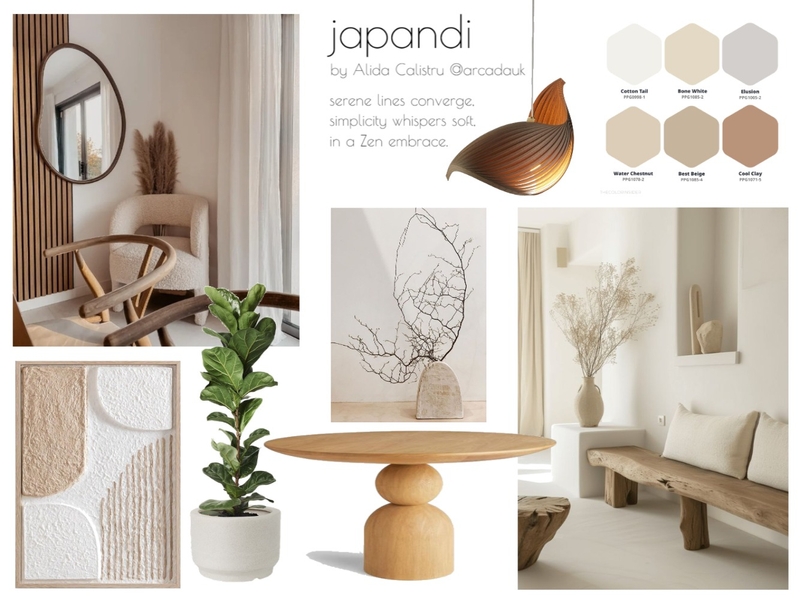 Japandi Design Style Mood Board by ARCA Design & Architecture on Style Sourcebook