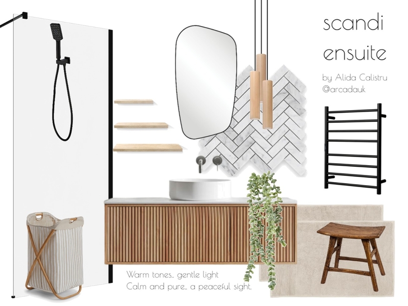 Scandi ensuite Mood Board by ARCA Design & Architecture on Style Sourcebook