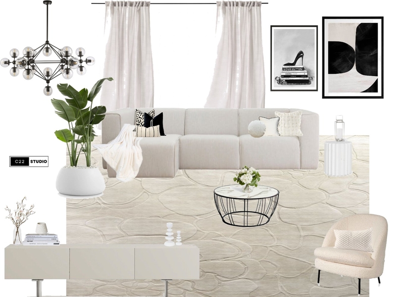 White aesthetic living room Mood Board by C22 Studio on Style Sourcebook