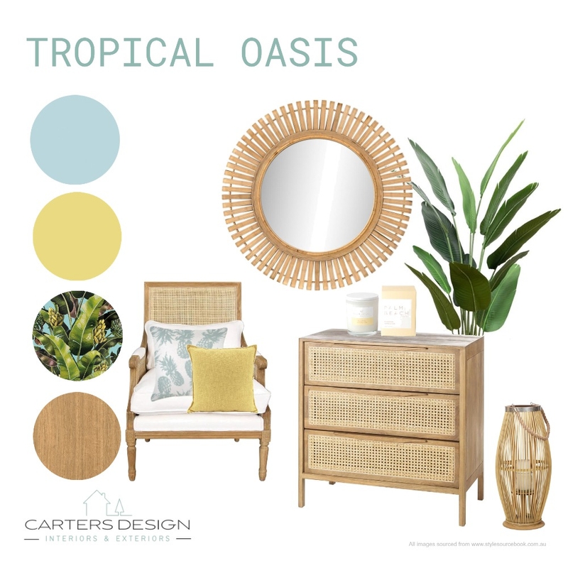 Mood Board - Tropical Oasis Mood Board by Shazwa12 on Style Sourcebook