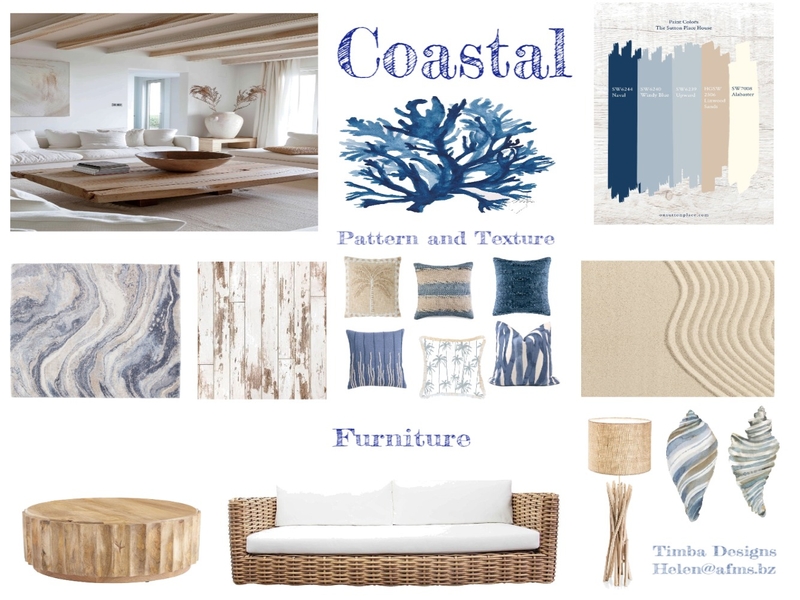 coastal style design Mood Board by Timba Designs on Style Sourcebook