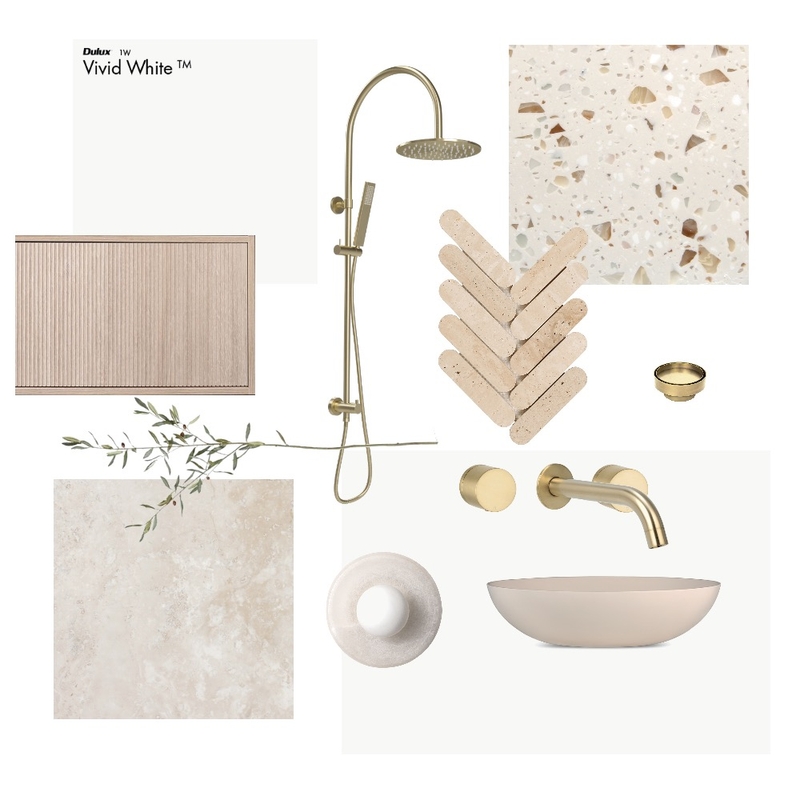 Warm modern bathroom Mood Board by Designingly Co on Style Sourcebook