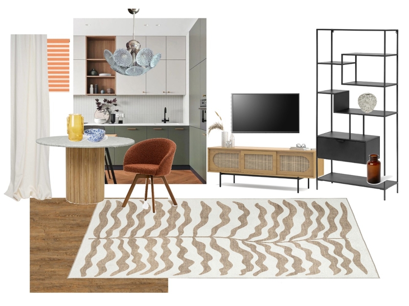 Modern living room and kitchen Mood Board by Kate Yakhimovich on Style Sourcebook