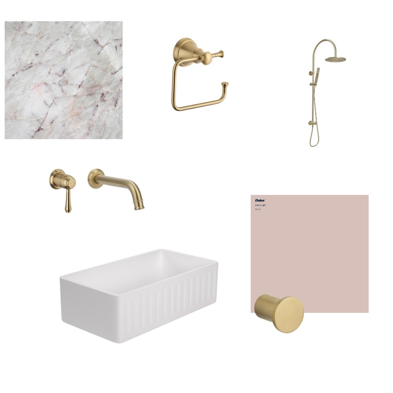 Pink Bathroom Mood Board by Studio Lili on Style Sourcebook