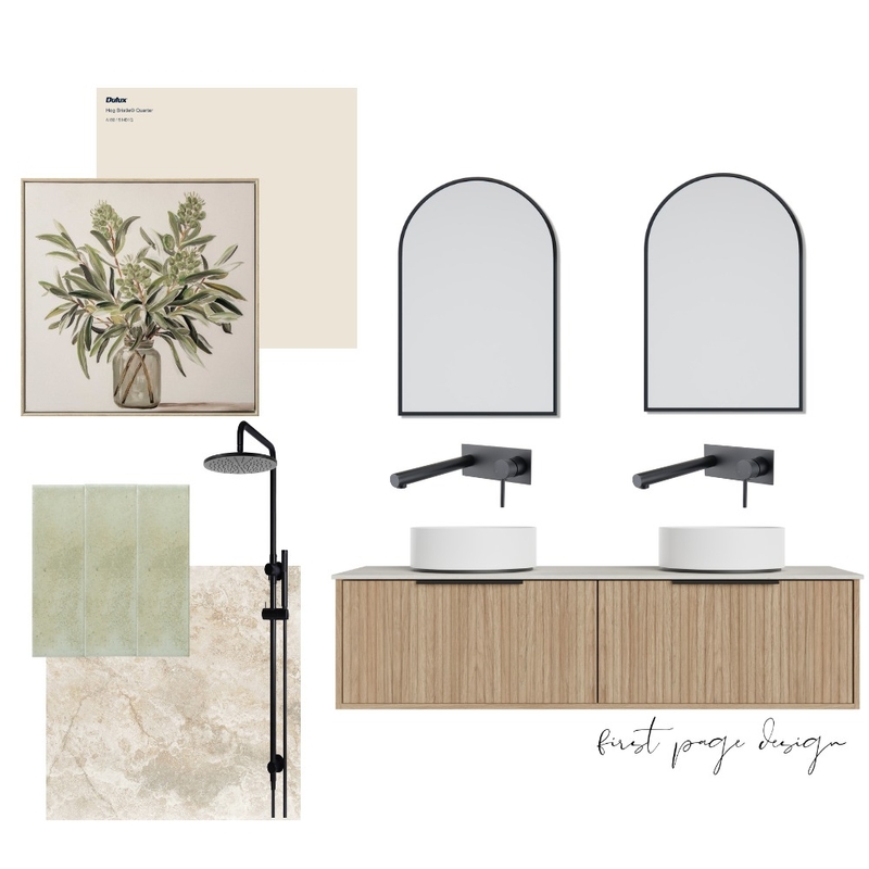 Serene Green - Bathroom Mood Board by First Page Design on Style Sourcebook