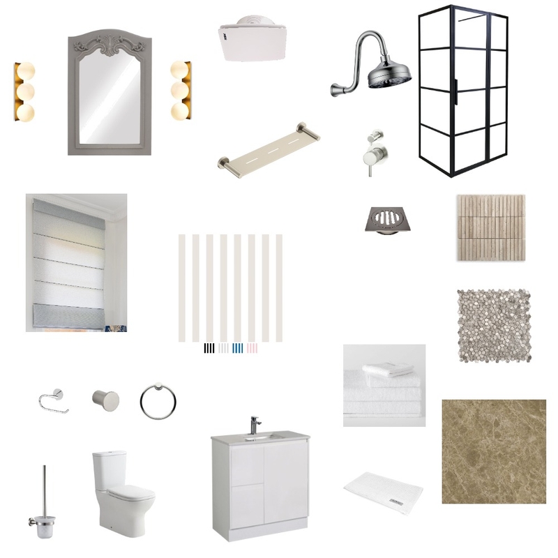 Simple Airy Bathroom Mood Board by Therapy Design on Style Sourcebook