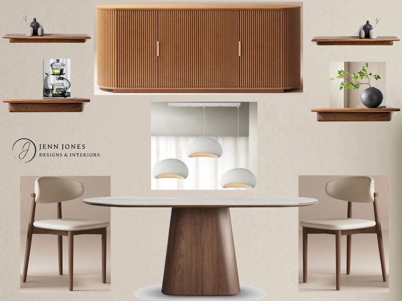 van walnut dining room oval table Mood Board by Jennjonesdesigns@gmail.com on Style Sourcebook