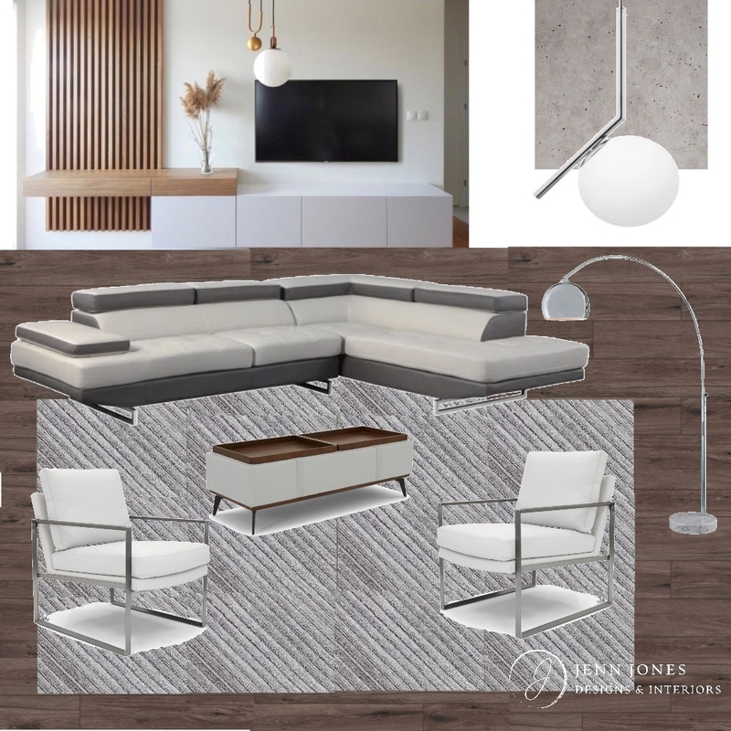 van family Room dark floors white chair Mood Board by Jennjonesdesigns@gmail.com on Style Sourcebook