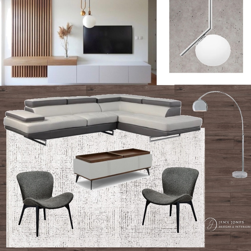 van walnut floors and gray chairs Mood Board by Jennjonesdesigns@gmail.com on Style Sourcebook