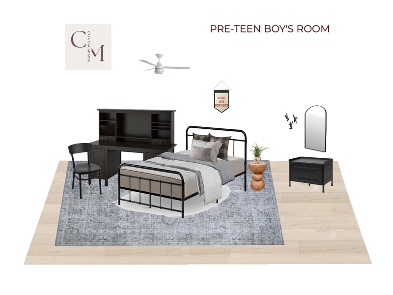 Pre-Teen Boy's Room - Traditional Rug Mood Board by Casa Macadamia on Style Sourcebook