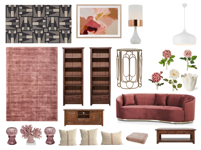 Rosy Mod Mashup Mood Board by Sterlingrose on Style Sourcebook