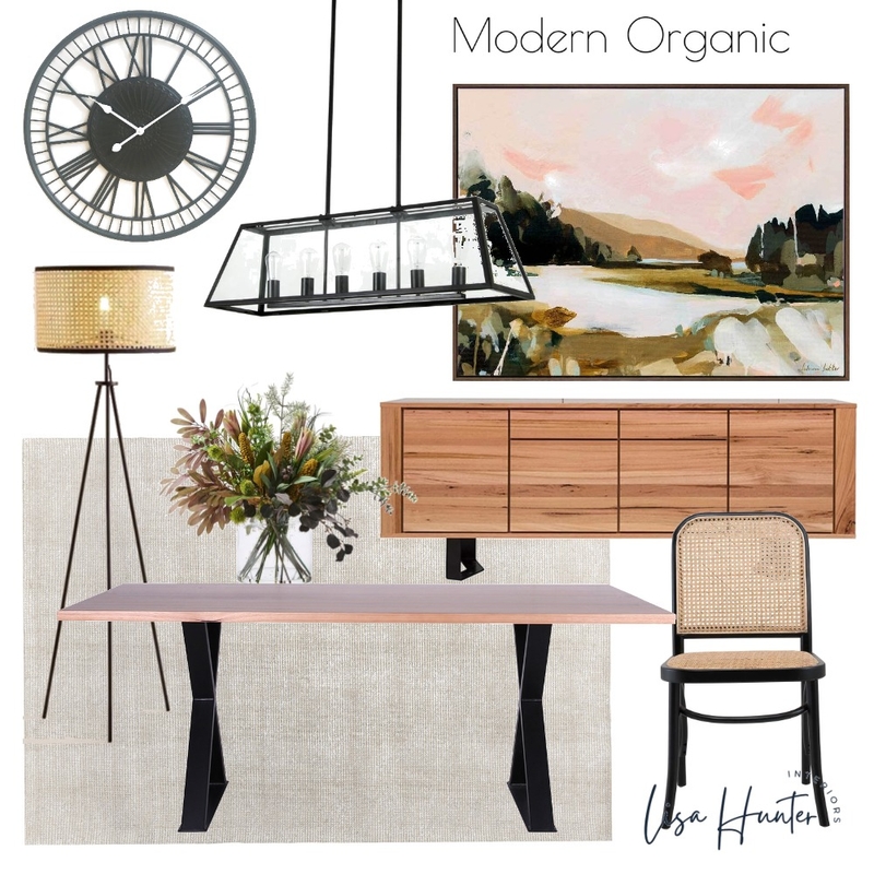 Modern Organic - Dining Room Mood Board by Lisa Hunter Interiors on Style Sourcebook