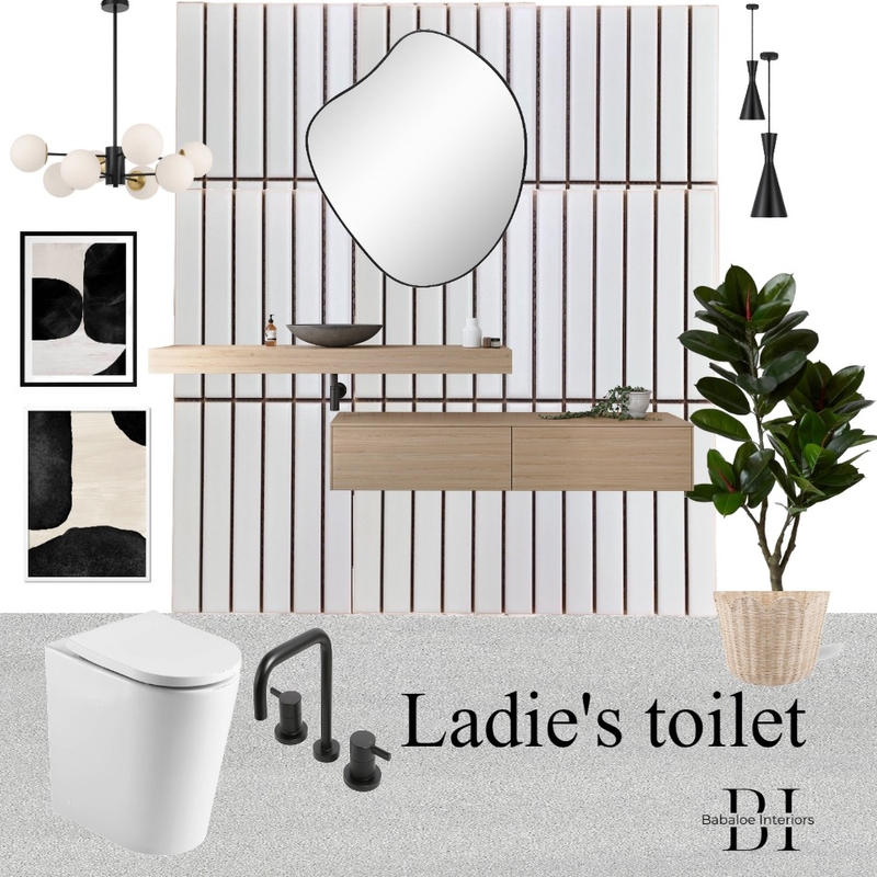 Ladies toilet Mood Board by Babaloe Interiors on Style Sourcebook