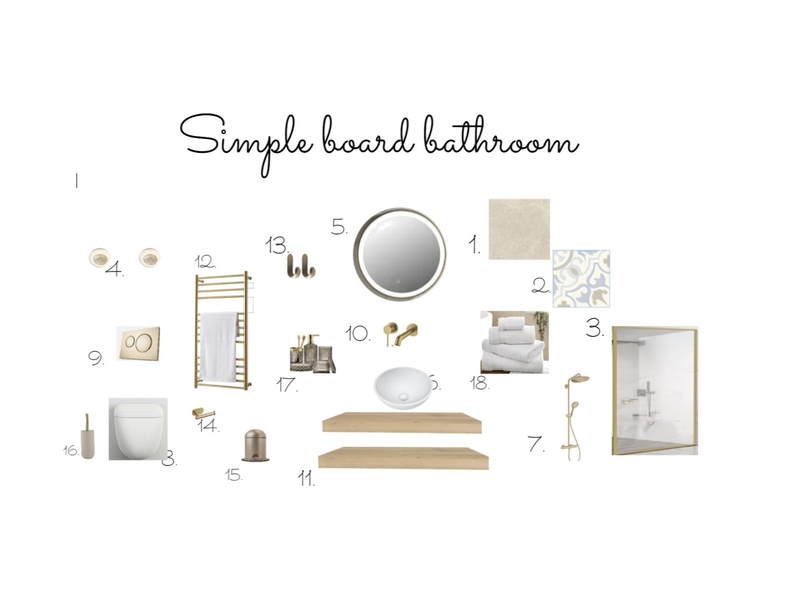 Simple board bathrooms Mood Board by lisabet on Style Sourcebook