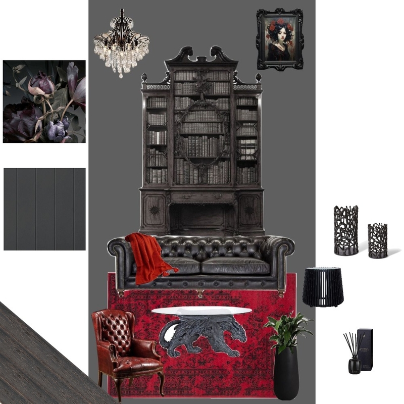 Gothic Living Room Mood Board by Nadineh13 on Style Sourcebook