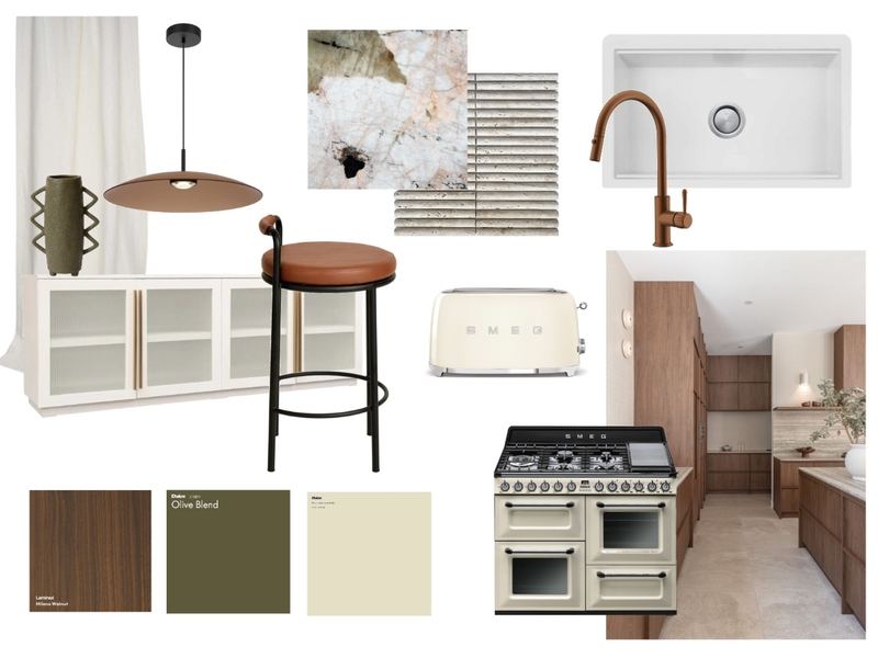 Mid Century Modern Kitchen Mood Board by taylasnowball on Style Sourcebook