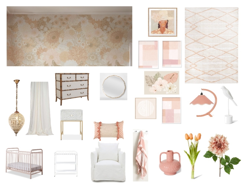 Coral House Nursery Mood Board by Sterlingrose on Style Sourcebook