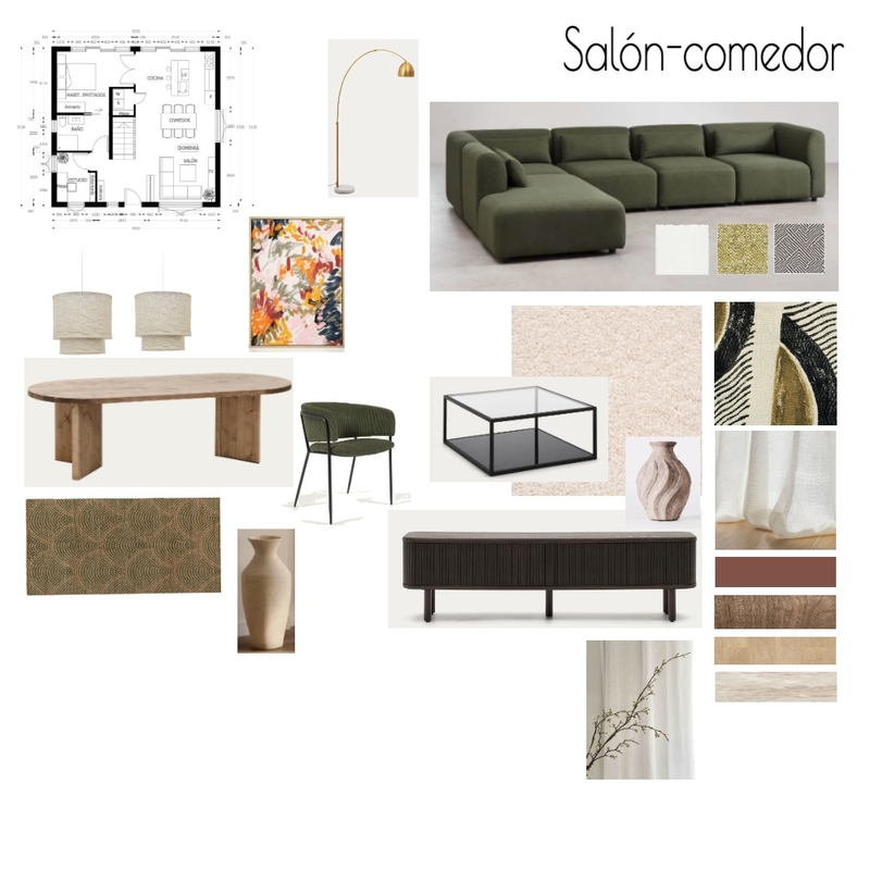 Salón-Comedor Mood Board by dieBlumeStudio on Style Sourcebook