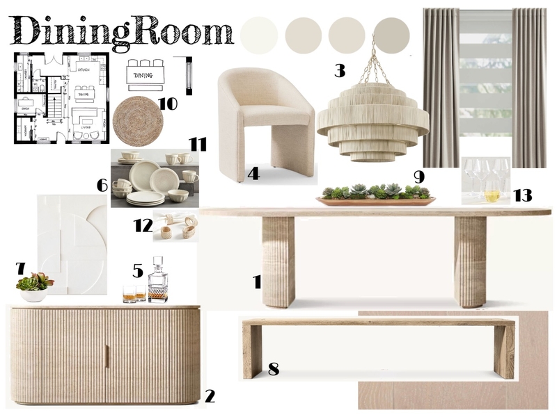 DiningRoom Mood Board by Beata Toth on Style Sourcebook