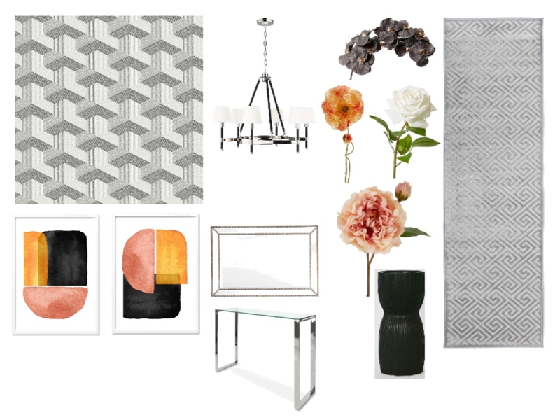 Graphic Entry Hall Mood Board by Sterlingrose on Style Sourcebook