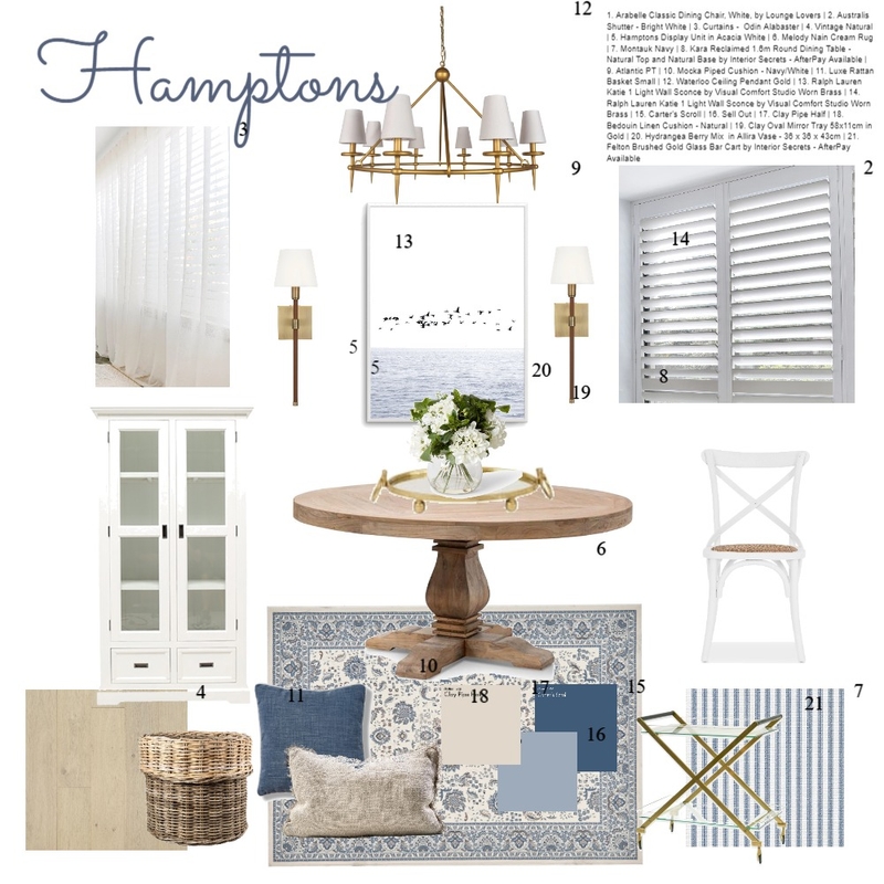 Hamptons Mood Board by Rachelhinitt on Style Sourcebook