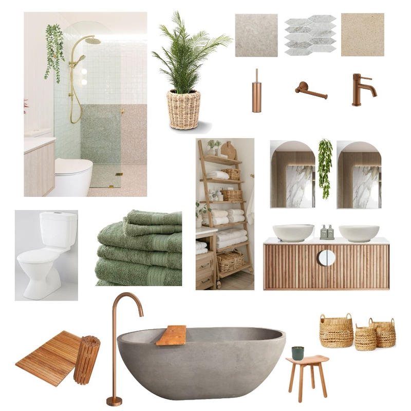 Boho Bathroom Mood Board by Nadineh13 on Style Sourcebook