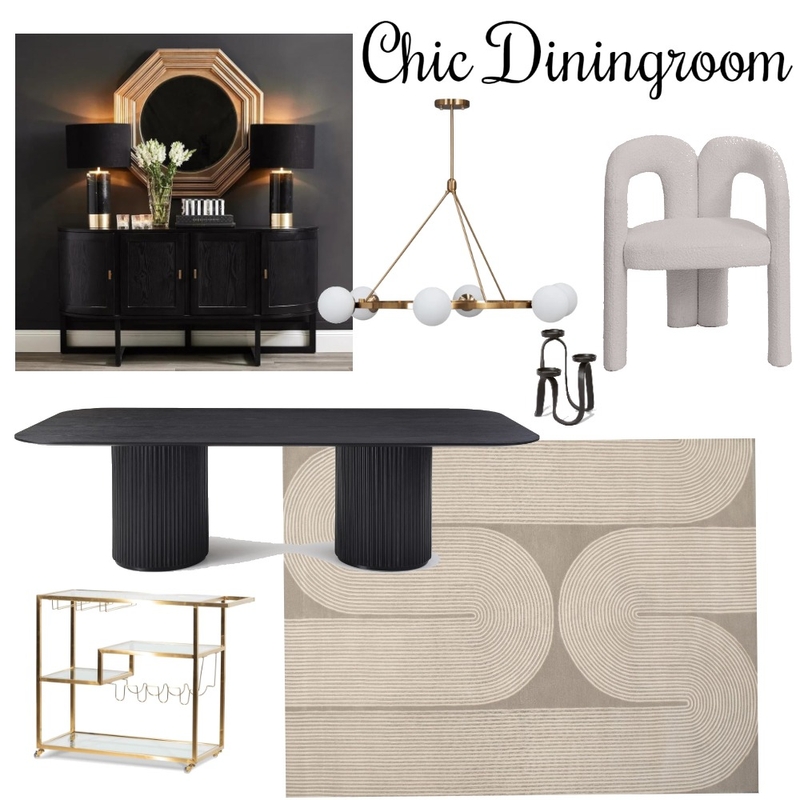 Elegant & Chic Diningroom Moodboard Mood Board by MichaelaM on Style Sourcebook