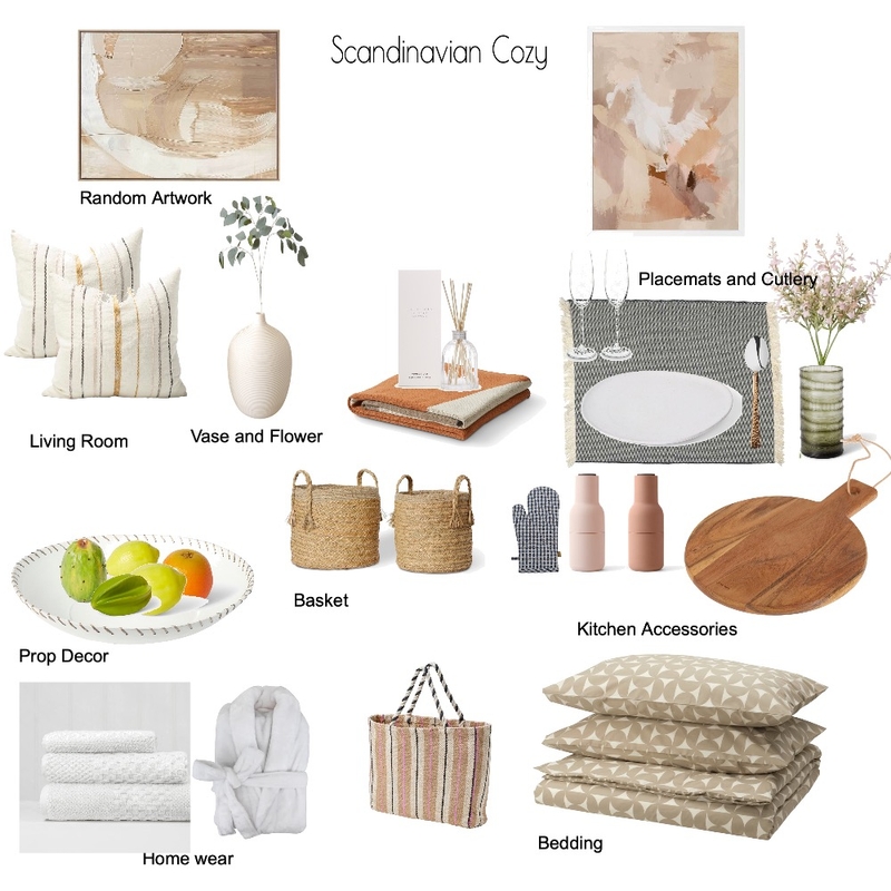 Mood No.01: Scandinavian Cozy Mood Board by chan Venly on Style Sourcebook