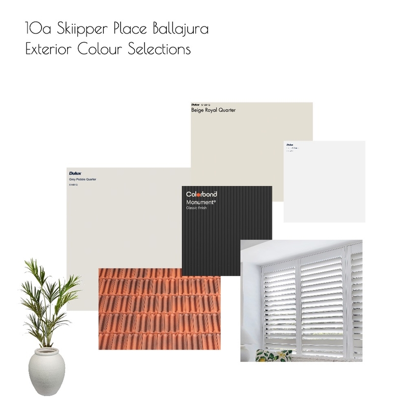 Skipper Place Exterior Colours Mood Board by Amanda Lee Interiors on Style Sourcebook