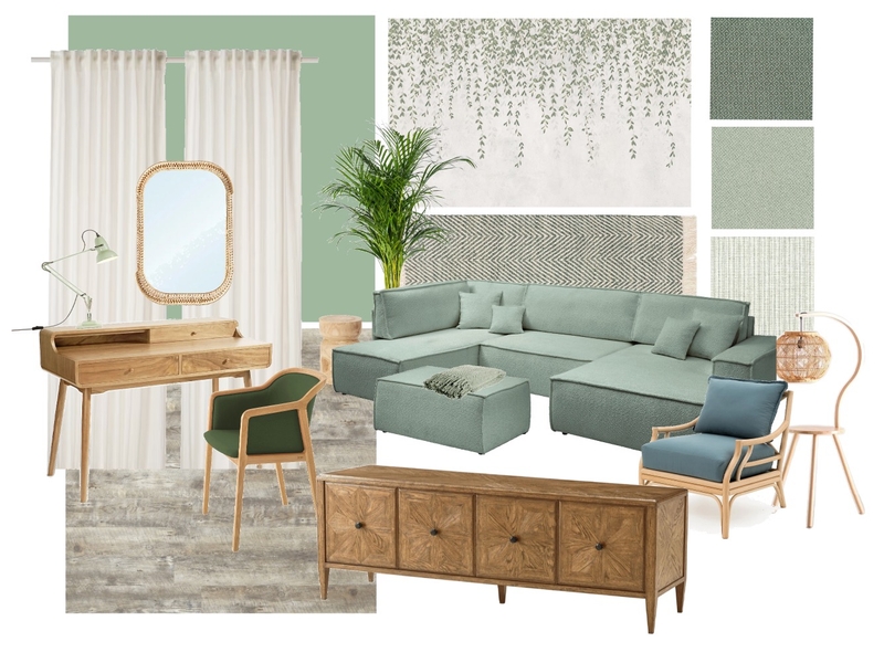 Sample Board Monochromatic Living Room Mood Board by palmtreelove.interiordesign on Style Sourcebook